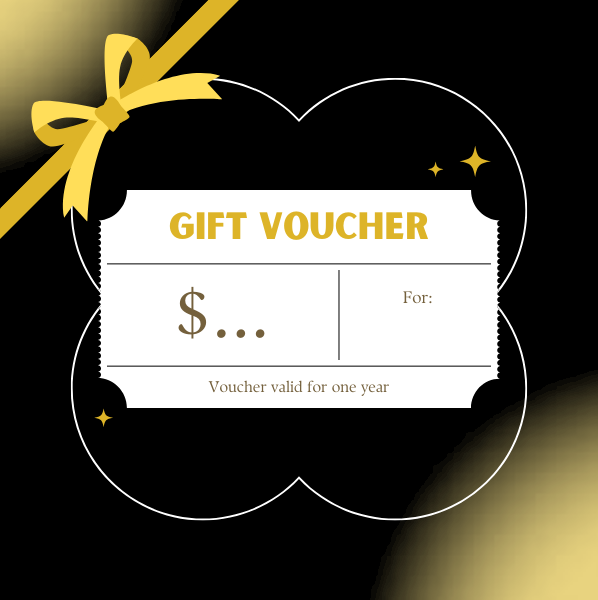 Gift voucher with a golden ruban to offer to loved ones for a special occasion, Christmas gift, birthday gift 