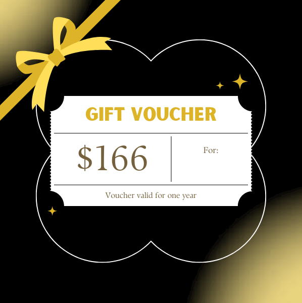 Gift voucher with a golden ruban to offer to loved ones for a special occasion, Christmas gift, birthday gift 